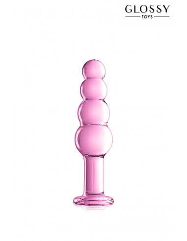  Plug verre Glossy Toys  n° 9 Pink - Men Avenue - SexShop Gay