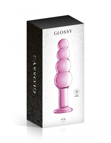  Plug verre Glossy Toys  n° 9 Pink - Men Avenue - SexShop Gay