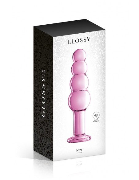  Plug verre Glossy Toys  n° 9 Pink - Men Avenue - SexShop Gay