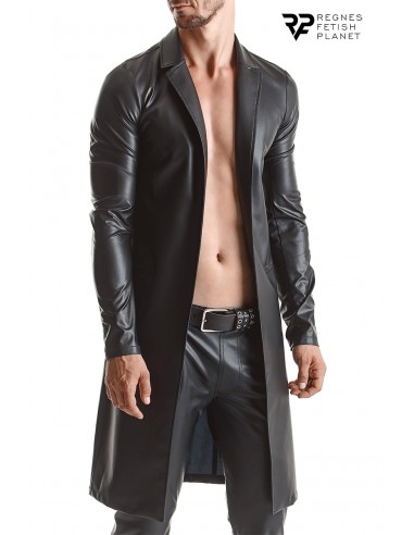  Manteau long wetlook Sergio - Regnes - Men Avenue - SexShop Gay