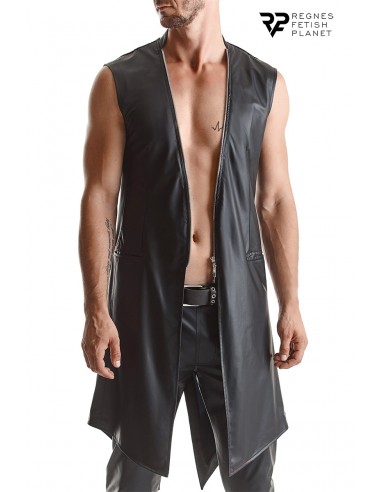  Veste longue sans manche wetlook Marco - Regnes - Men Avenue - SexShop Gay