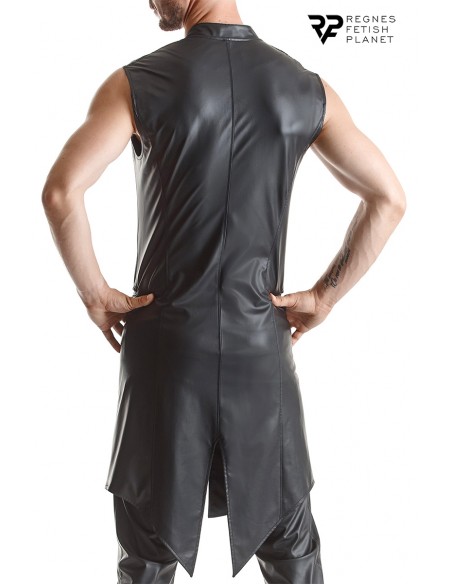  Veste longue sans manche wetlook Marco - Regnes - Men Avenue - SexShop Gay