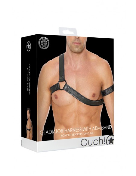  Harnais Gladiator noir - Ouch! - Men Avenue - SexShop Gay