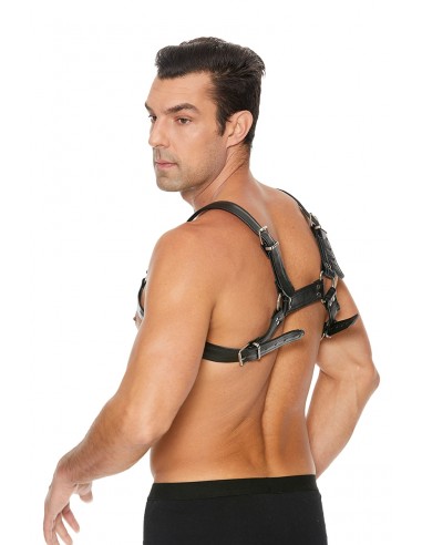  Harnais Buckle Bulldog noir - Ouch! - Men Avenue - SexShop Gay