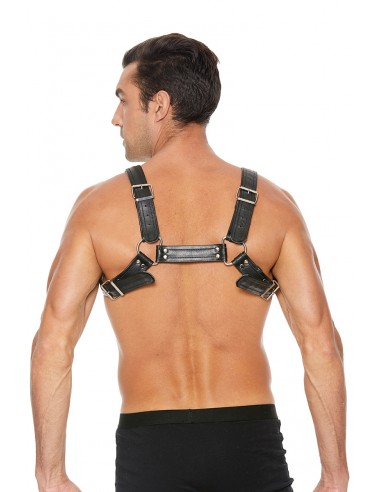 Harnais Buckle Bulldog noir - Ouch! - Men Avenue - SexShop Gay