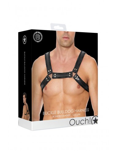  Harnais Buckle Bulldog noir - Ouch! - Men Avenue - SexShop Gay
