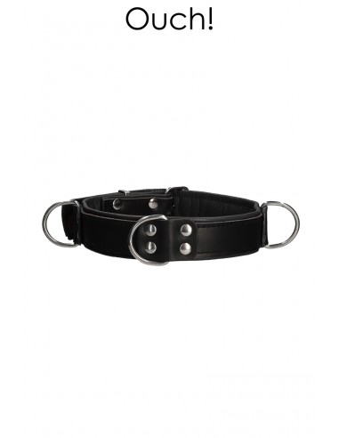  Collier Bondage Deluxe noir - Ouch! - Men Avenue - SexShop Gay