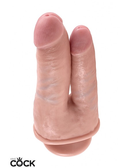  Gode double pénétration 15cm - King Cock - Men Avenue - SexShop Gay