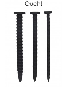  Set de 3 plugs urétraux Grandes Vis - Ouch! - Men Avenue - SexShop Gay