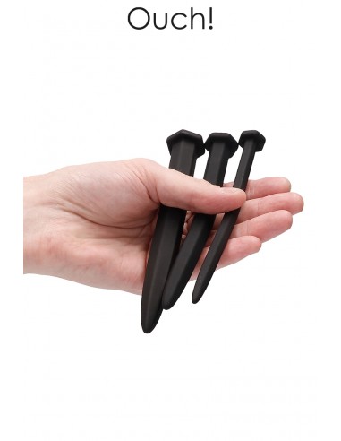  Set de 3 plugs urétraux Grands clous - Ouch! - Men Avenue - SexShop Gay