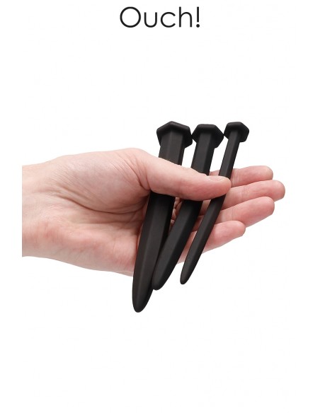  Set de 3 plugs urétraux Grands clous - Ouch! - Men Avenue - SexShop Gay