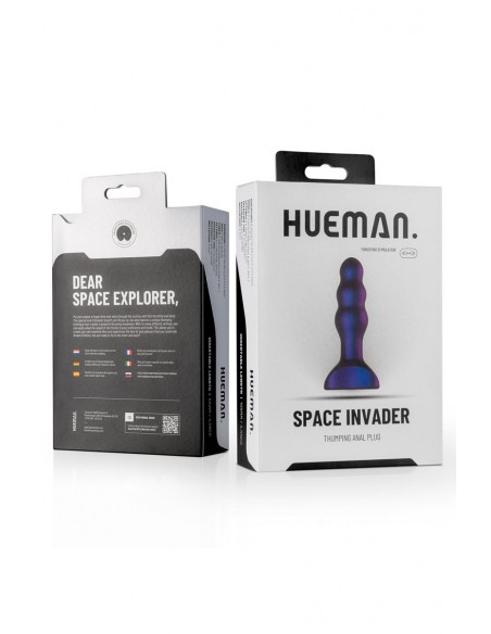  Plug à percussion Space Invader - Hueman - Men Avenue - SexShop Gay