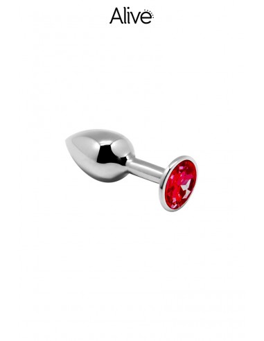  Plug métal bijou rouge S - Alive - Men Avenue - SexShop Gay