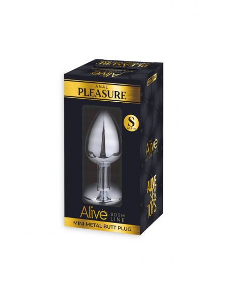  Plug métal bijou rouge S - Alive - Men Avenue - SexShop Gay