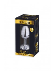  Plug métal bijou rouge L - Alive - Men Avenue - SexShop Gay 2
