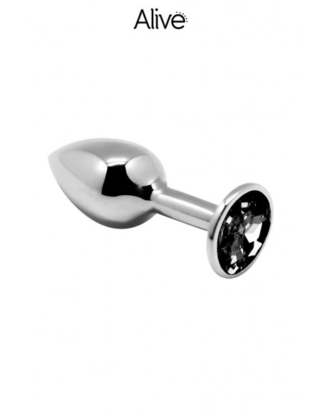  Plug métal bijou noir L - Alive - Men Avenue - SexShop Gay