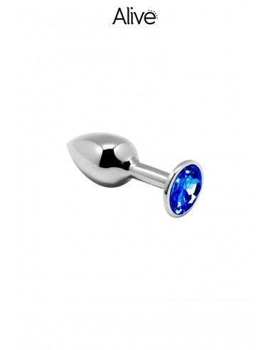  Plug métal bijou bleu S - Alive - Men Avenue - SexShop Gay