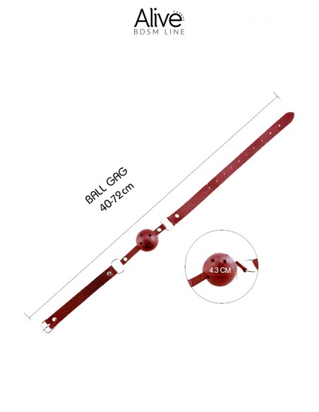  Baillon Discretion rouge - Alive - Men Avenue - SexShop Gay