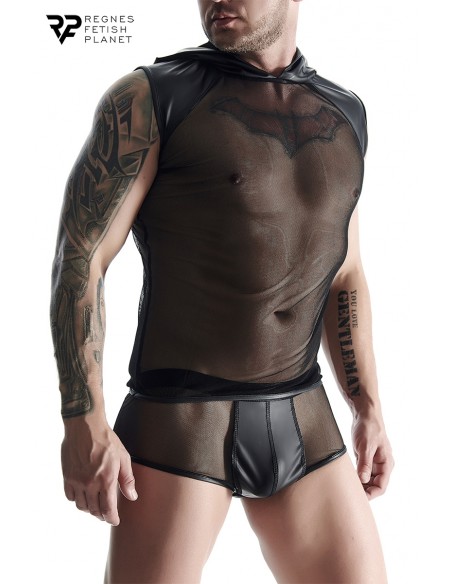  T-shirt à capuche en mesh - Regnes - Men Avenue - SexShop Gay