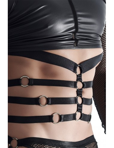  T-shirt harnais wetlook et maille - Regnes - Men Avenue - SexShop Gay