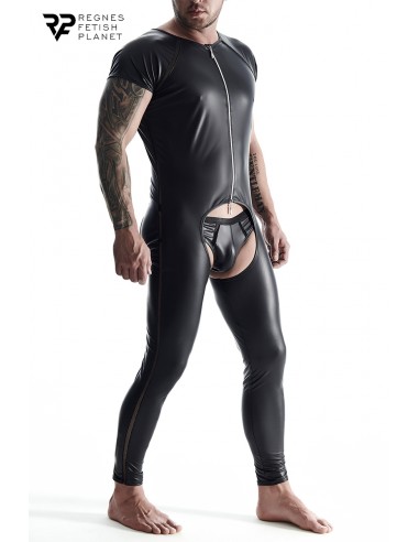  Combinaison ouverte en wetlook - Regnes - Men Avenue - SexShop Gay