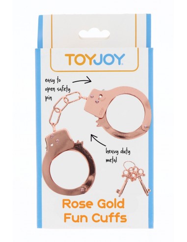 Menottes métal rose gold - Toy Joy - Men Avenue - SexShop Gay