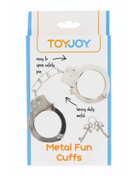  Menottes métal argentées - Toy Joy - Men Avenue - SexShop Gay
