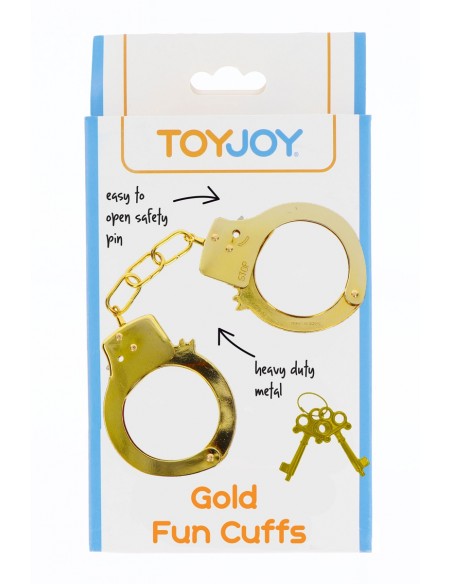  Menottes métal dorées - Toy Joy - Men Avenue - SexShop Gay