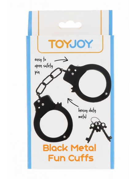  Menottes métal noires - Toy Joy - Men Avenue - SexShop Gay