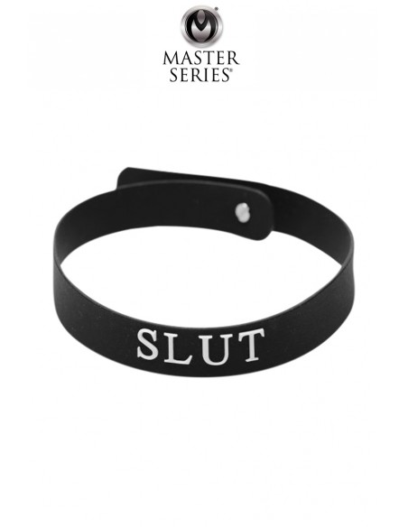  Collier en silicone SLUT - Men Avenue - SexShop Gay