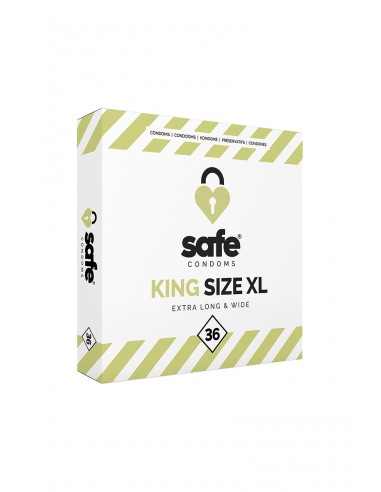  36 préservatifs Safe King Size XL - Men Avenue - SexShop Gay