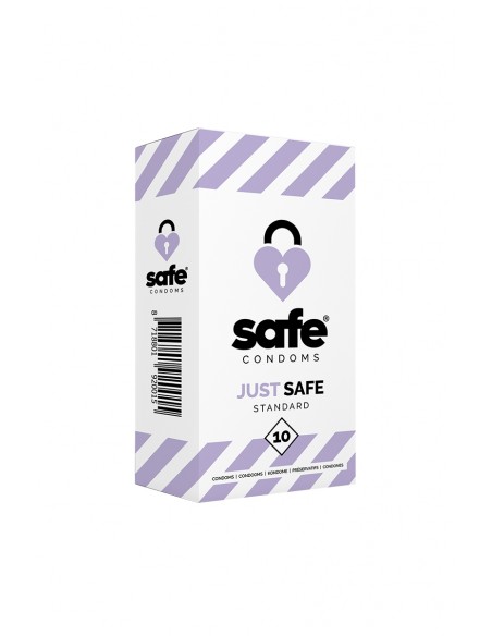 10 préservatifs Just Safe Standard - Men Avenue - SexShop Gay