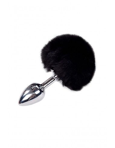  Plug métal Fluffy S noir - Alive - Men Avenue - SexShop Gay