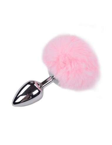  Plug métal Fluffy L rose - Alive - Men Avenue - SexShop Gay