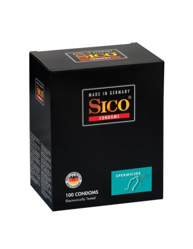  100 préservatifs Sico SPERMICIDE - Men Avenue - SexShop Gay