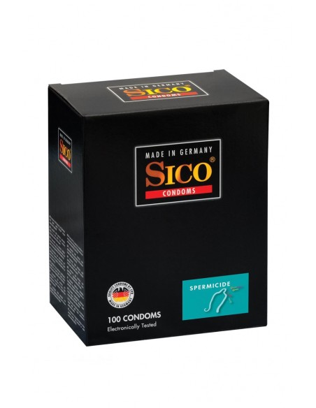  100 préservatifs Sico SPERMICIDE - Men Avenue - SexShop Gay
