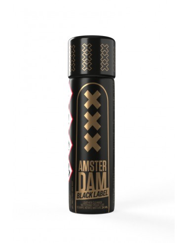  Poppers Amsterdam XXX Black Label Amyl 24ml - Men Avenue - SexShop Gay