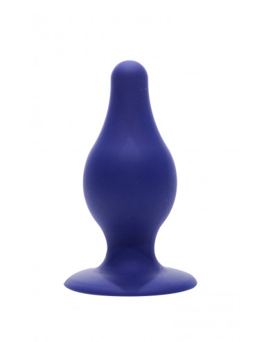  Plug anal double densité bleu 9,3 cm - SilexD - Men Avenue - SexShop Gay