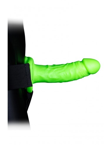  Gode-ceinture creux phosphorescent  18cm - Ouch - Men Avenue - SexShop Gay