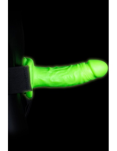  Gode-ceinture creux phosphorescent  18cm - Ouch - Men Avenue - SexShop Gay