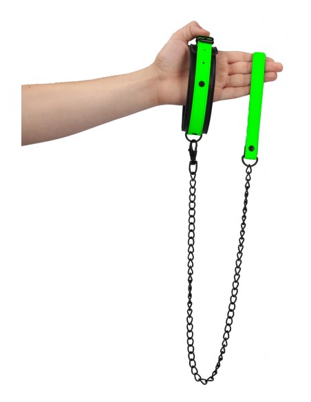  Collier et laisse phosphorescents - Ouch - Men Avenue - SexShop Gay