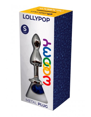  Plug bijou Lollypop bleu S - Wooomy - Men Avenue - SexShop Gay