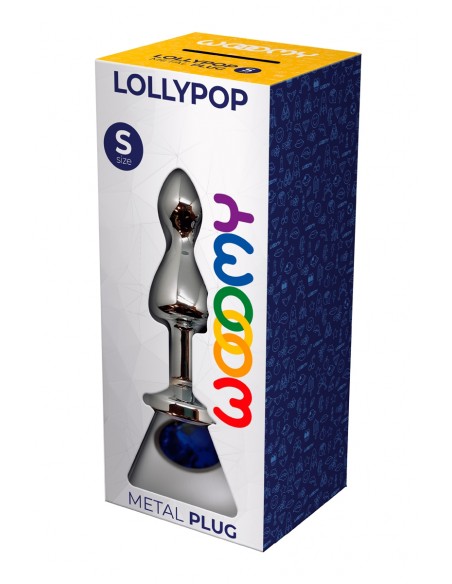  Plug bijou Lollypop bleu S - Wooomy - Men Avenue - SexShop Gay