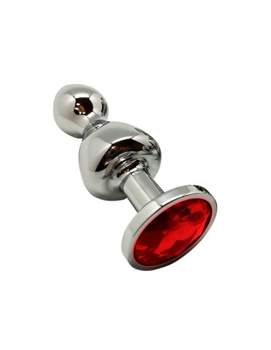  Plug bijou Lollypop rouge S - Wooomy - Men Avenue - SexShop Gay