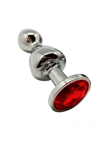  Plug bijou Lollypop rouge M - Wooomy - Men Avenue - SexShop Gay