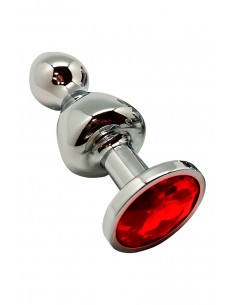  Plug bijou Lollypop rouge L - Wooomy - Men Avenue - SexShop Gay