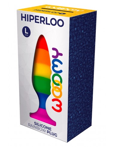  Plug arc en ciel Hiperloo L - Wooomy - Men Avenue - SexShop Gay