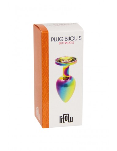  Plug bijou arc-en-ciel S - Litolu - Men Avenue - SexShop Gay