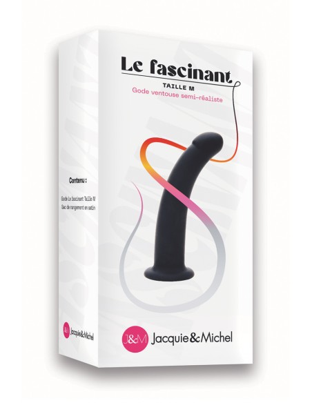  Gode ventouse Le fascinant 15x3cm - Jacquie et Michel - Men Avenue - SexShop Gay