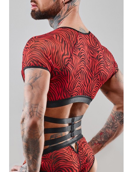  Top à manches courtes & harnais - Regnes - Men Avenue - SexShop Gay